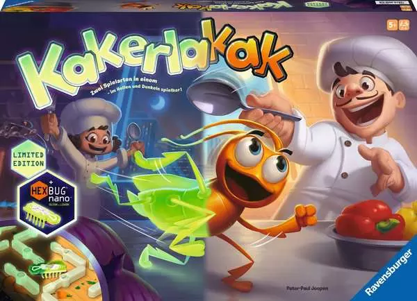 Ravensberger Matratzen Kakerlakak Glow in the dark - Kinderspiel ab 5 Jahren Begrenzte Freigabe