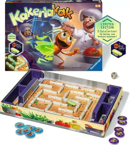 Ravensberger Matratzen Kakerlakak Glow in the dark - Kinderspiel ab 5 Jahren Begrenzte Freigabe