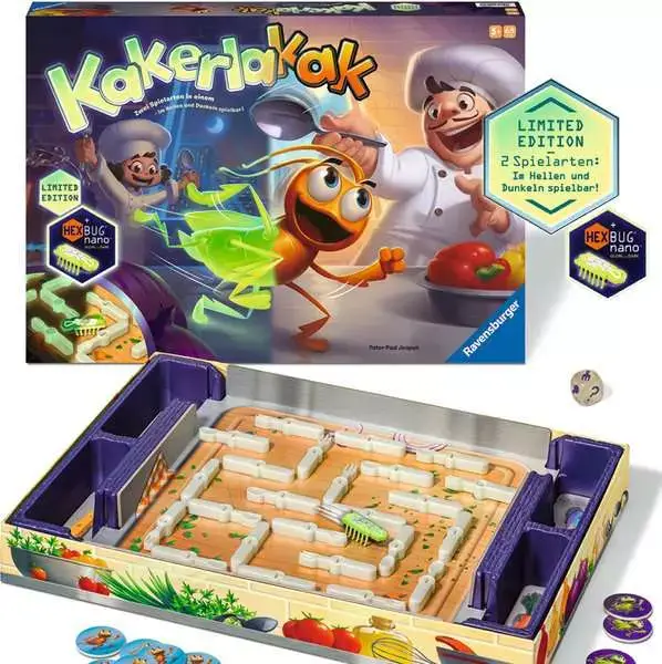Ravensberger Matratzen Kakerlakak Glow in the dark - Kinderspiel ab 5 Jahren Begrenzte Freigabe