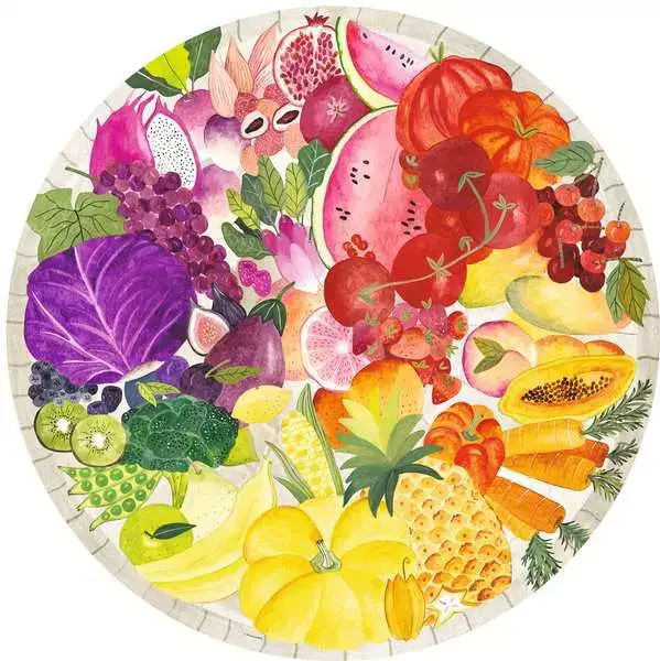Ravensberger Matratzen Puzzle 500 Teile - Circle of Colors - Fruits & Vegetables Vierteljährliche Förderung