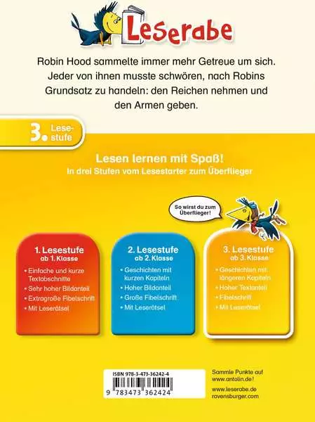 Ravensberger Matratzen Leserabe - 3. Lesestufe: Robin Hood, König der Wälder Begrenzt auf 3 Tage