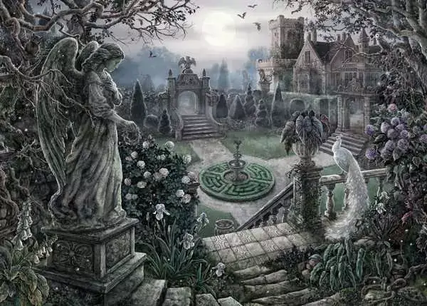 Ravensberger Matratzen Puzzle 368 Teile - Nachts im Garten Begrenztes Angebot