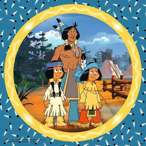 Ravensberger Matratzen Kinderpuzzle ab 5 Jahren - Yakari, der tapfere Indianer - 49 Teile Große Rabatte