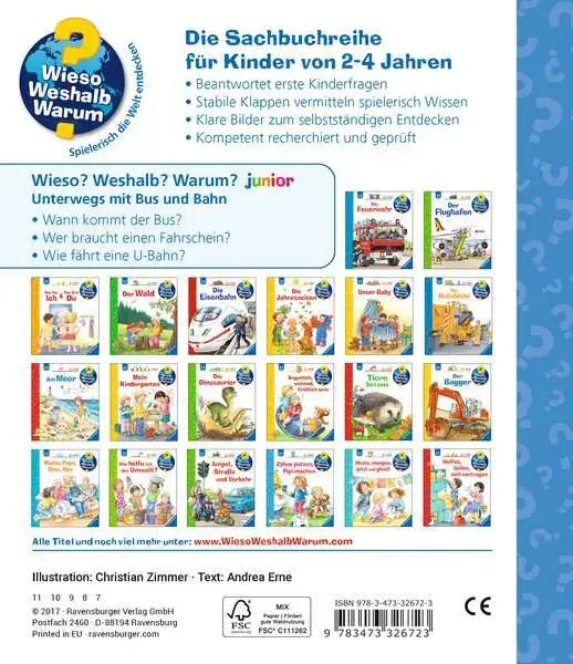 Ravensberger Matratzen Ravensburger Wieso? Weshalb? Warum? junior, Band 63: Unterwegs mit Bus und Bahn VIP-Rabatte