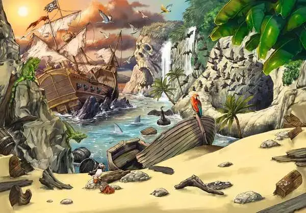 Ravensberger Matratzen Kinderpuzzle ab 9 Jahren - EXIT Puzzle Kids Das Piratenabenteuer - 368 Teile Tiefpreis