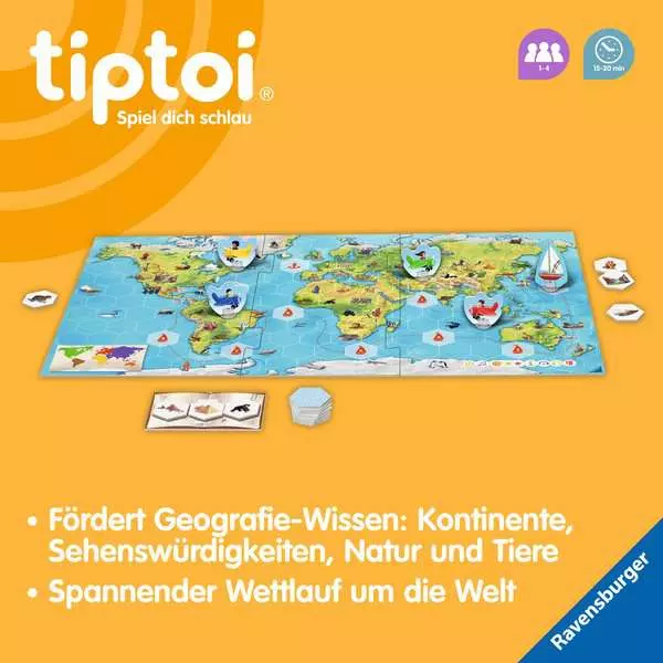 Ravensberger Matratzen tiptoi® Unsere Reise um die Welt - Lernspiel ab 4 Jahren Super Sparpreis