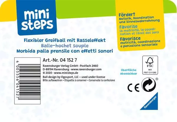 Ravensberger Matratzen baliba Rasselball türkis - Babyspielzeug ab 3 Monaten Bis zu 50% Rabatt