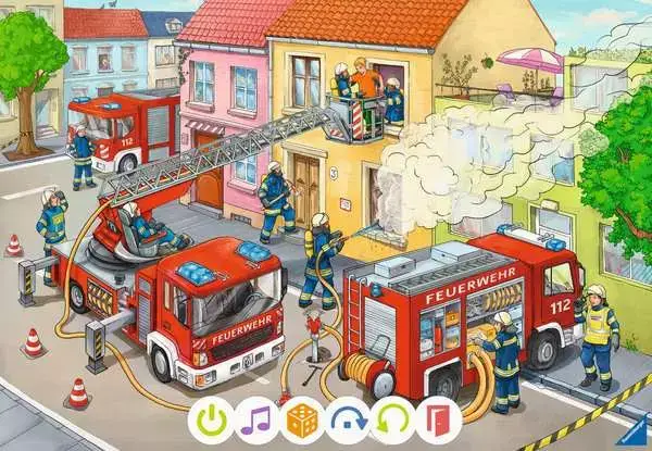 Ravensberger Matratzen Kinderpuzzle ab 3 Jahren - tiptoi® Puzzle für kleine Entdecker: Rettungseinsatz - 12 Teile Nur für heute