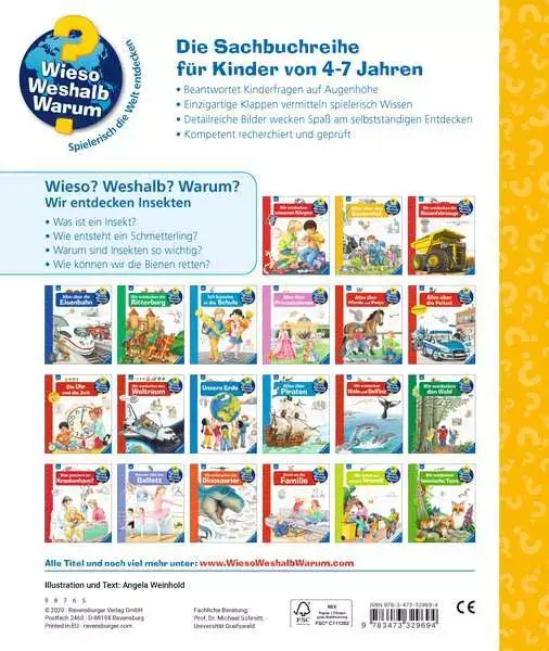 Ravensberger Matratzen Ravensburger Wieso? Weshalb? Warum?, Band 39: Wir entdecken Insekten Vierteljährliche Förderung