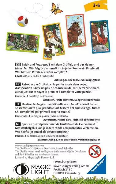 Ravensberger Matratzen Der Grüffelo Würfelpuzzle - Reisespiel ab 3 Jahren Discount Store für neue Produkte