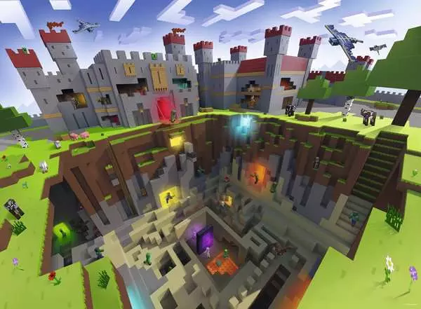 Ravensberger Matratzen Kinderpuzzle ab 9 Jahren - Minecraft Cutaway - 300 Teile Riesige Rabatte