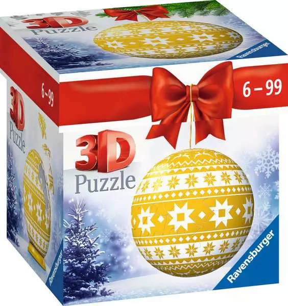Ravensberger Matratzen 3D Puzzle Ball Weihnachtskugel Norweger Muster Clearance-Verkauf