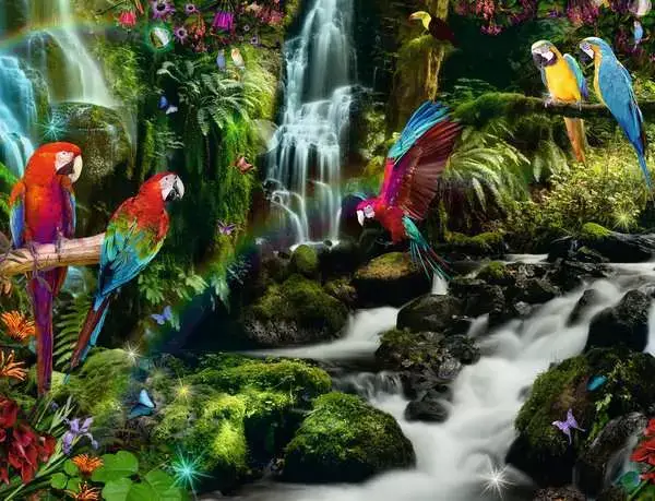 Ravensberger Matratzen Puzzle 2000 Teile - Bunte Papageien im Dschungel Rabatte dieses Monats