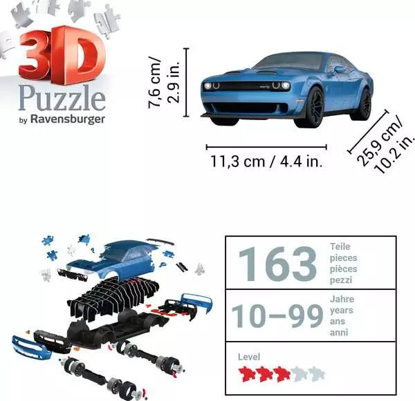 Ravensberger Matratzen 3D Puzzle Dodge Challenger SRT Hellcat Redeye Widebody im Angebot