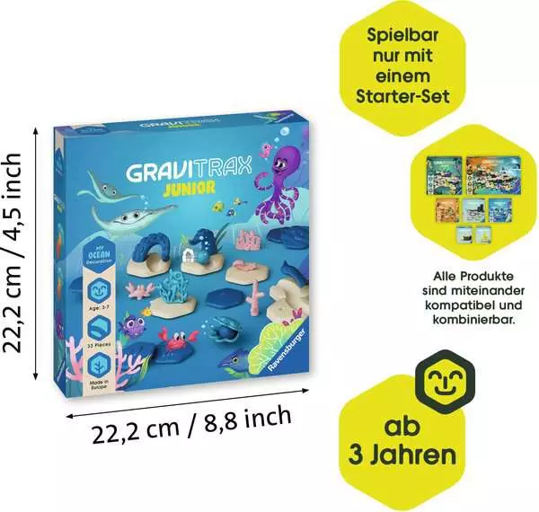 Ravensberger Matratzen GraviTrax Junior Extension Ocean - Kugelbahn-Erweiterung für Kinder ab 3 Jahren Vatertagsangebot