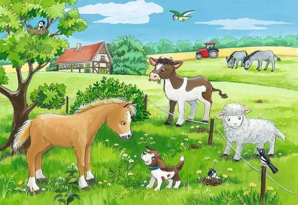 Ravensberger Matratzen Kinderpuzzle ab 3 Jahren - Tierkinder auf dem Land - 12 Teile Discount Store für neue Produkte