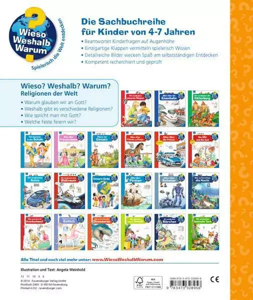 Ravensberger Matratzen Ravensburger Wieso? Weshalb? Warum?, Band 23: Religionen der Welt Begrenzt auf 3 Tage