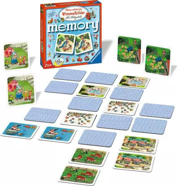 Ravensberger Matratzen Meine schönsten Wimmelbilder memory® - Kinderspiel ab 2 Jahren zollfrei