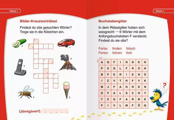 Ravensberger Matratzen Leserabe: Kreuzworträtsel zum Lesenlernen (1. Lesestufe) 2025