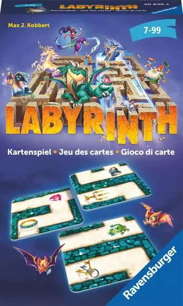 Ravensberger Matratzen Labyrinth Kartenspiel - Reisespiel ab 7 Jahren Auslauf