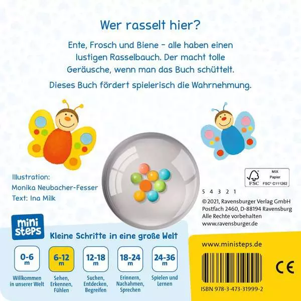 Ravensberger Matratzen ministeps: Meine bunten Ri-Ra-Rasseltiere Rabatt