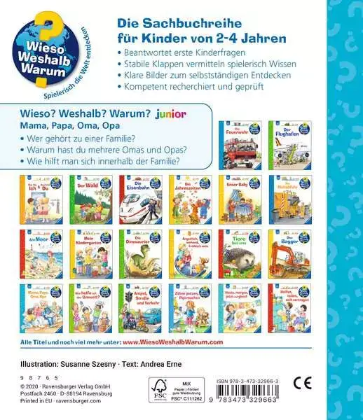 Ravensberger Matratzen Ravensburger Wieso? Weshalb? Warum? junior, Band 39: Mama, Papa, Oma, Opa Preisnachlass