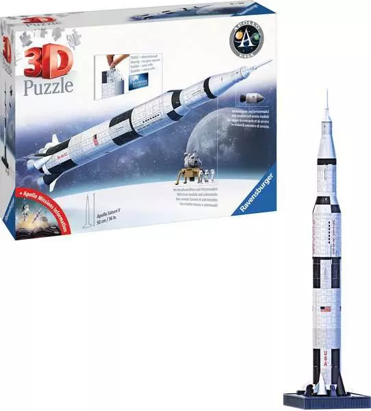 Ravensberger Matratzen 3D Puzzle Apollo Saturn V Rakete Valentinstagsangebot