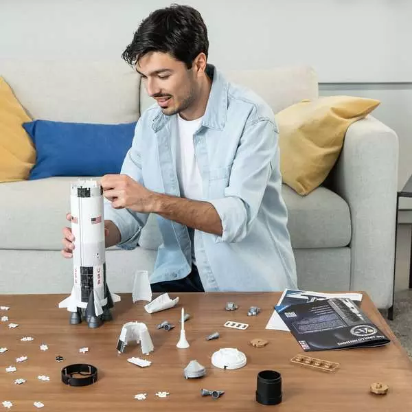 Ravensberger Matratzen 3D Puzzle Apollo Saturn V Rakete Valentinstagsangebot