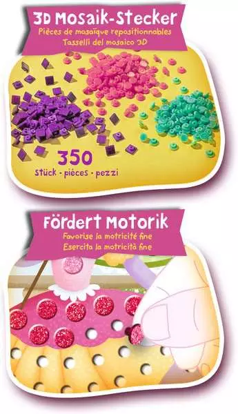 Ravensberger Matratzen Mosaic Junior Princess - Bastelset für Kinder ab 4 Jahren Heißer Verkauf
