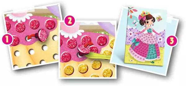 Ravensberger Matratzen Mosaic Junior Princess - Bastelset für Kinder ab 4 Jahren Heißer Verkauf