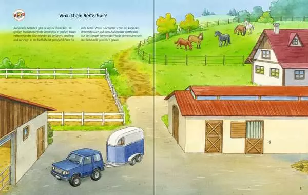 Ravensberger Matratzen Ravensburger Wieso? Weshalb? Warum? Stickerheft: Pferde Große Rabatte