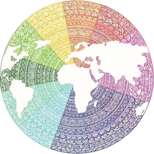 Ravensberger Matratzen Puzzle 500 Teile - Circle of Colors - Mandala Bestseller