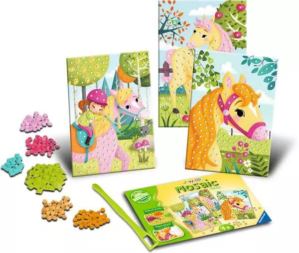 Ravensberger Matratzen Mosaic Junior Horses - Bastelset für Kinder ab 4 Jahren Begrenzte Freigabe
