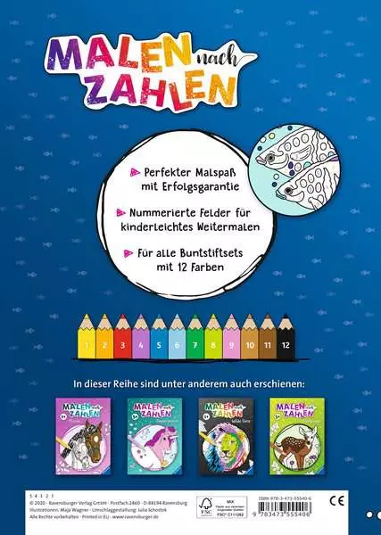 Ravensberger Matratzen Malen nach Zahlen ab 7: Im Meer Letzter Tag