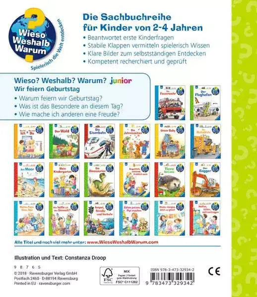 Ravensberger Matratzen Ravensburger Wieso? Weshalb? Warum? junior, Band 27: Wir feiern Geburtstag Bis zu 55% Rabatt