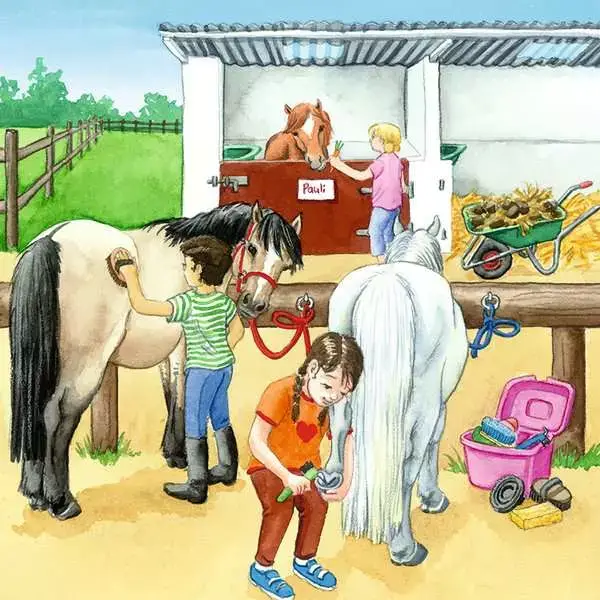Ravensberger Matratzen Kinderpuzzle ab 5 Jahren - Ein Tag auf dem Reiterhof - 49 Teile Black Friday Preise