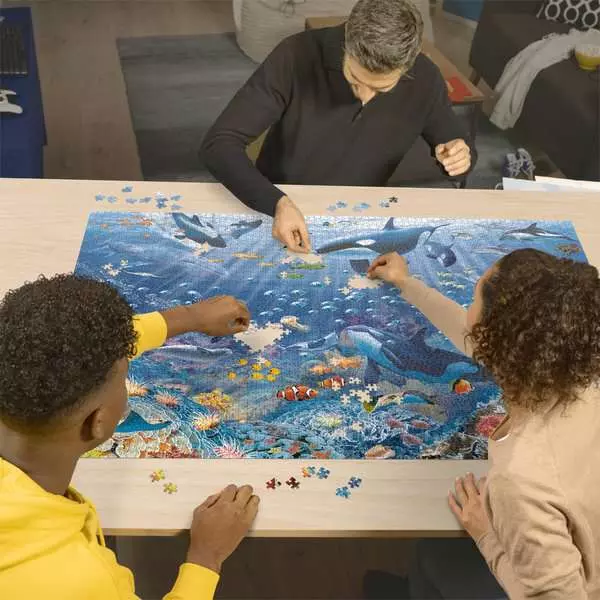 Ravensberger Matratzen Puzzle 3000 Teile - Bunter Unterwasserspaß 50% Rabatt für begrenzte Zeit