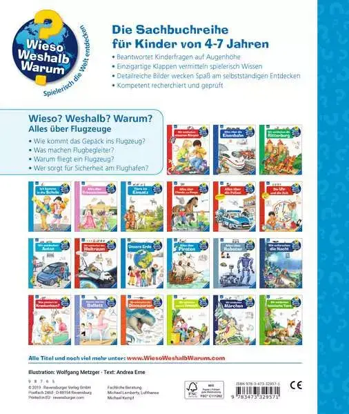 Ravensberger Matratzen Ravensburger Wieso? Weshalb? Warum?, Band 20: Alles über Flugzeuge 2025