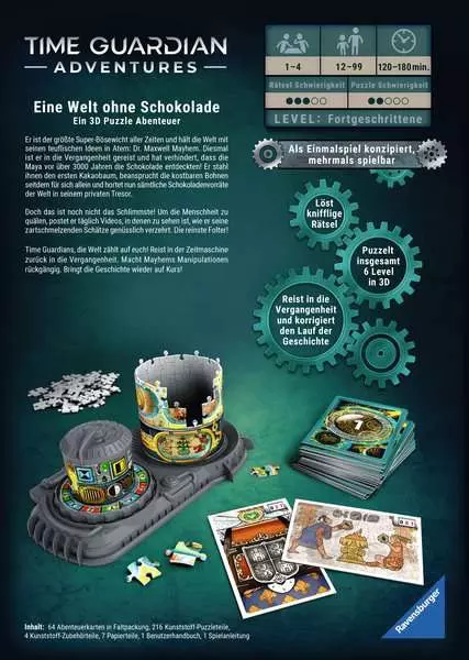 Ravensberger Matratzen Time Guardian Adventures: Eine Welt ohne Schokolade - Spiel ab 12 Jahren Outlet
