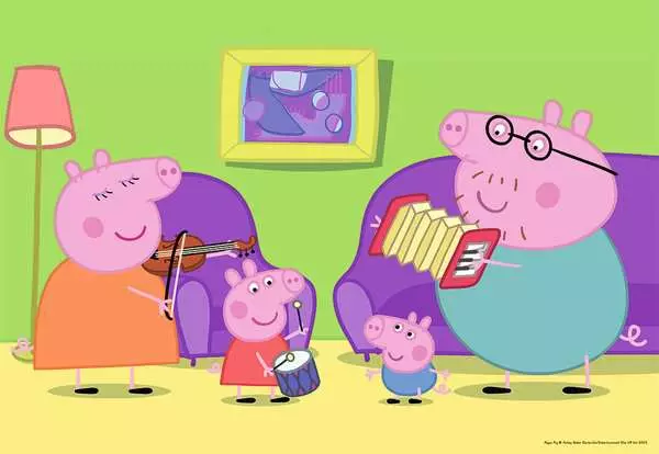 Ravensberger Matratzen Kinderpuzzle ab 3 Jahren - Zuhause bei Peppa - 12 Teile Auslauf