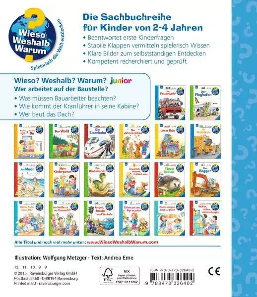 Ravensberger Matratzen Ravensburger Wieso? Weshalb? Warum? junior, Band 55: Wer arbeitet auf der Baustelle? Fabrikverkauf