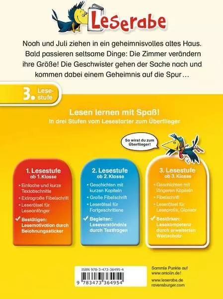 Ravensberger Matratzen Leserabe - 3. Lesestufe: Das Zauberhaus Fabrik Onlineshop