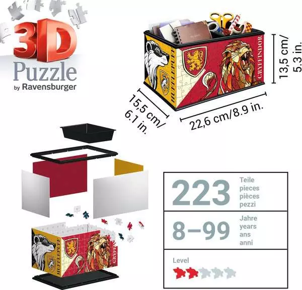 Ravensberger Matratzen 3D Puzzle Aufbewahrungsbox - Harry Potter Großer Ausverkauf