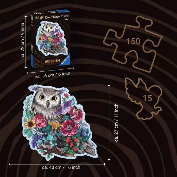 Ravensberger Matratzen Puzzle 150 Teile - Geheimnisvolle Eule Online Shopping