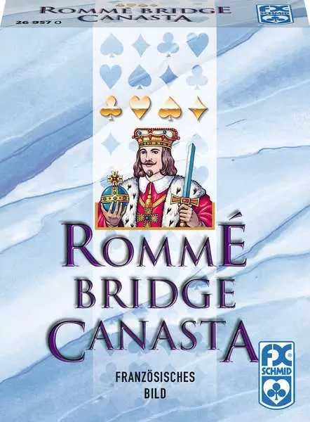 Ravensberger Matratzen Rommé Bridge Canasta - Kartenspiel ab 8 Jahren Exklusivangebot