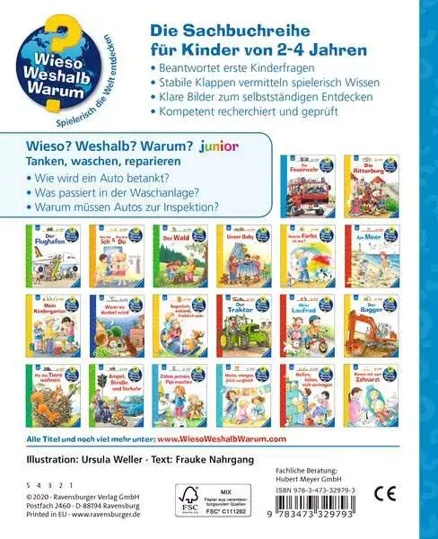 Ravensberger Matratzen Ravensburger Wieso? Weshalb? Warum? junior, Band 69: Tanken, waschen, reparieren Weihnachtsangebot