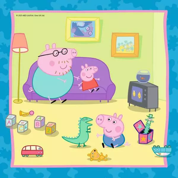 Ravensberger Matratzen Kinderpuzzle ab 5 Jahren - Peppas Familie und Freunde - 49 Teile Osterangebot