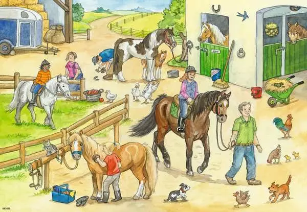 Ravensberger Matratzen Kinderpuzzle ab 4 Jahren - Auf dem Pferdehof - 24 Teile Neueste Mode