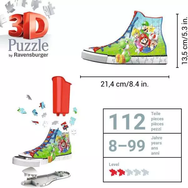 Ravensberger Matratzen 3D Puzzle Sneaker - Super Mario Neuheiten