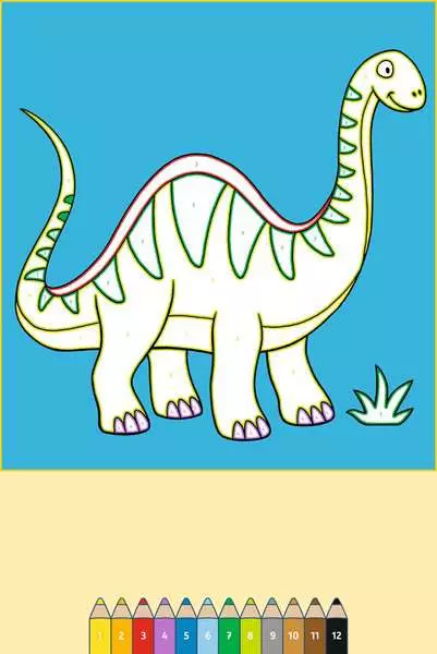 Ravensberger Matratzen Malen nach Zahlen ab 3: Dinosaurier Kauf eins, bekomm eins gratis